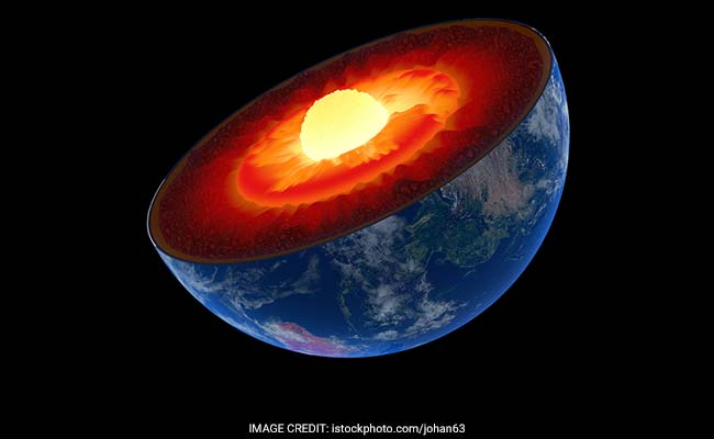 Earth's core has stopped rotating.