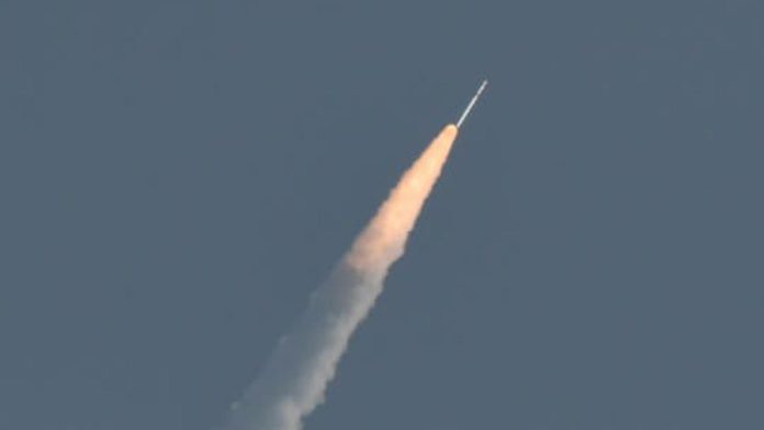 ISRO launches rocket to space.