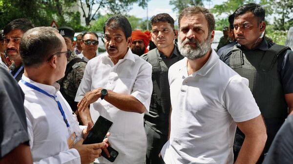 Rahul Gandhi Police in Manipur stop Congress MP's visit to unrest-hit India state.